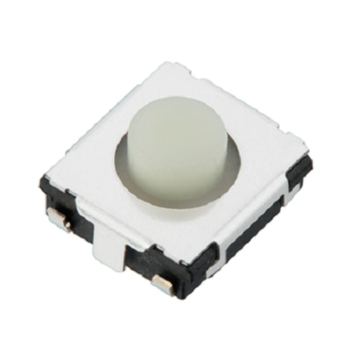 Panasonic White Push Plate Tactile Switch, SPST 20 mA Surface Mount