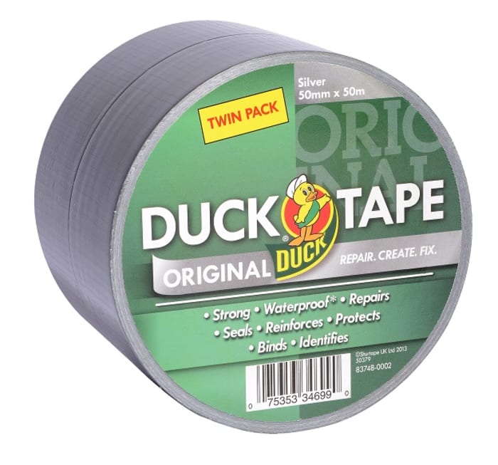 DUCK TAPE Duck Tape 232153 Duct Tape, 25m x 50mm, Silver, Gloss Finish |  DUCK TAPE | RS Components Export