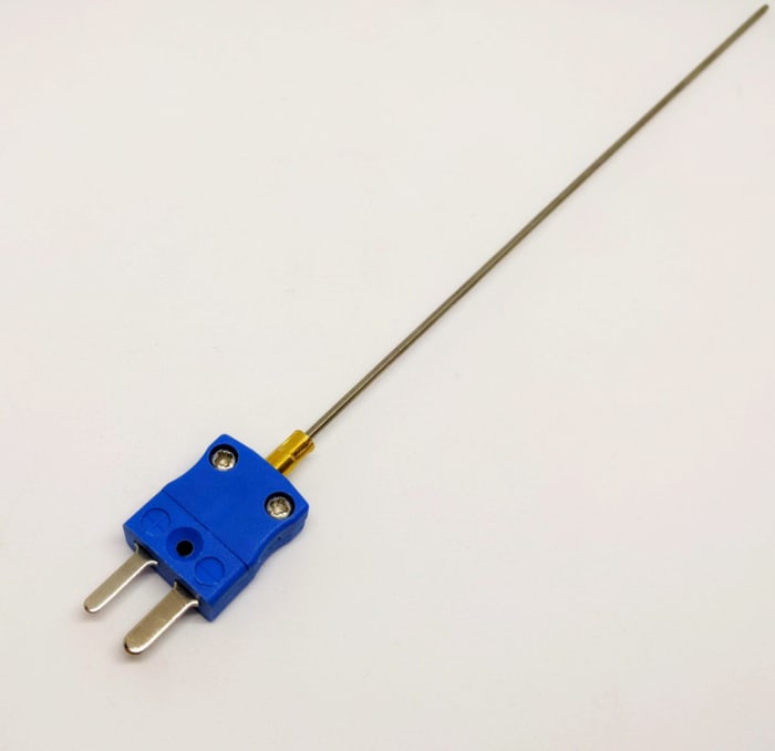 RS PRO Type K Mineral Insulated Thermocouple 1m Length, 1mm Diameter → +750°C
