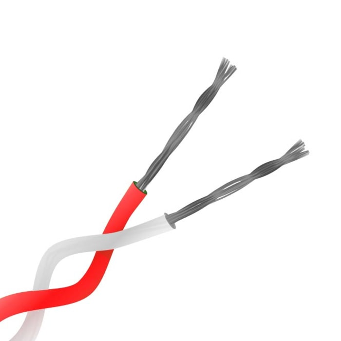 RS PRO Type K Thermocouple Cable/Wire, 50m, Unscreened, PFA Insulation, +260°C Max, 1/0.315mm