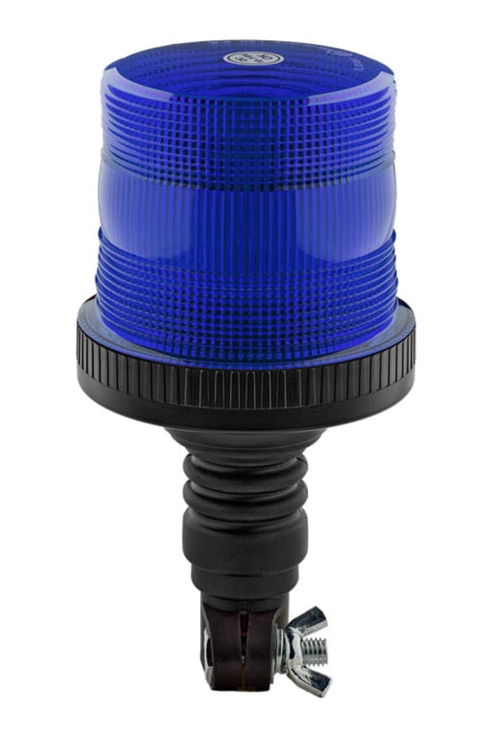 RS PRO Blue Flashing Beacon 10 110 V Base Mount LED Bulb