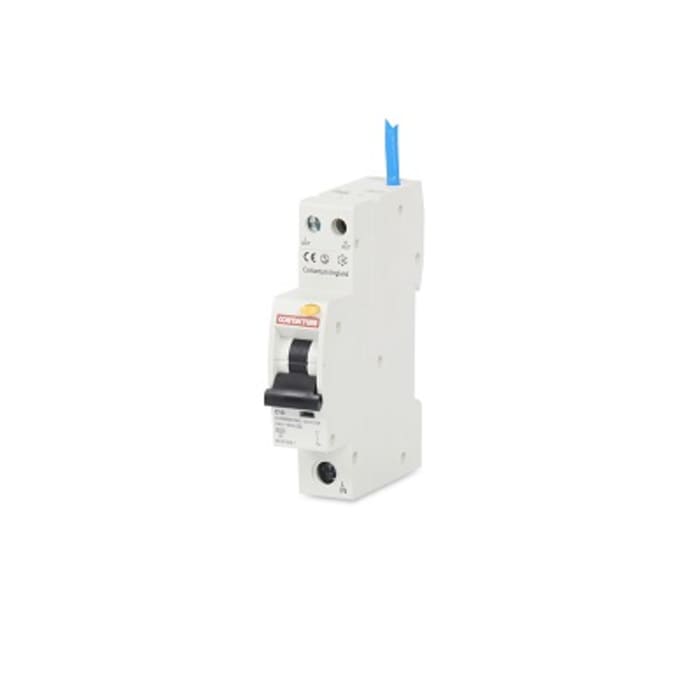 Contactum RCBO, 10A Current Rating, 1P Poles, 30mA Trip Sensitivity, Type B, CCPBR Range