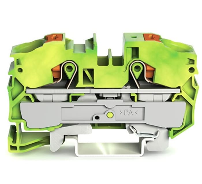 22161207 Wago Wago Green, Yellow 2216 Terminal Block, 1 level 240