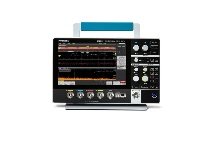 Tektronix MSO24 MSO2 Series, 70MHz Bench, Portable, Ultra Compact Oscilloscope, 4 Analogue Channels, 16 Digital Channels