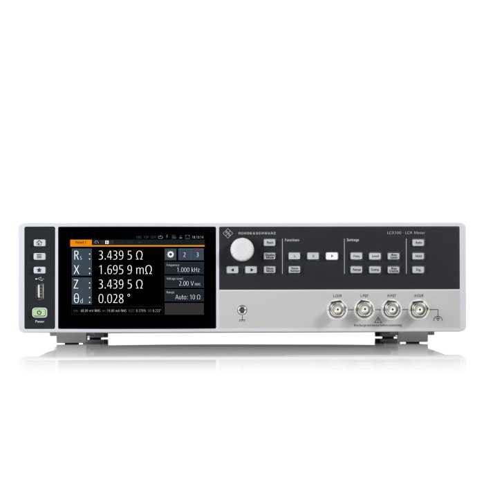 Pont RLC Rohde &amp; Schwarz, résistance max 100 MΩ 300kHz