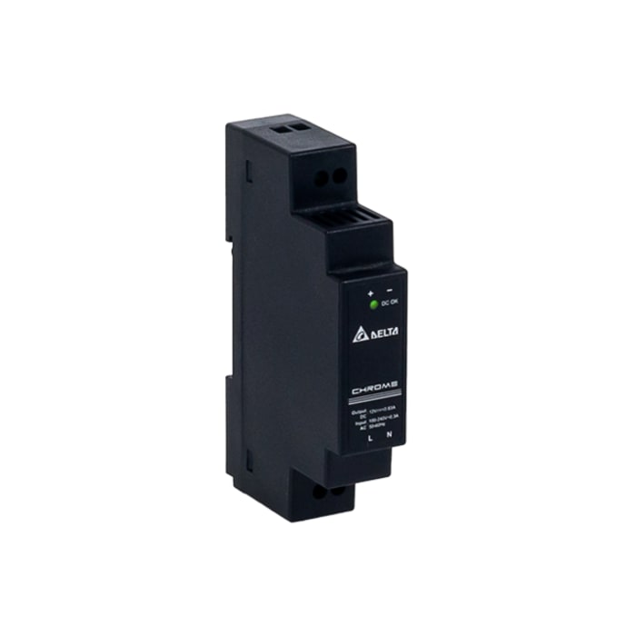 Delta Electronics DRC Switched Mode DIN Rail Power Supply, 90 → 264 V ac / 125 →375V dc ac, dc Input, 12V