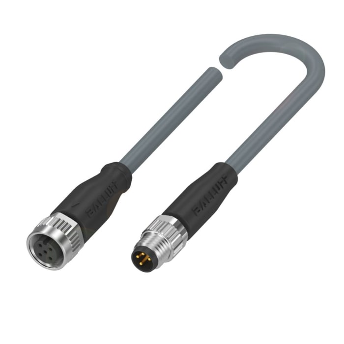 BCC03TY BALLUFF BALLUFF Straight Female M12 to Straight Male M8