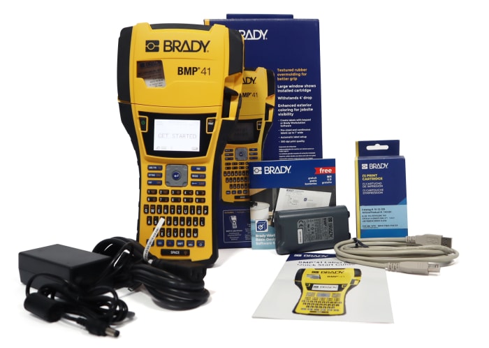 Brady BMP41 Handheld Label Printer Kit, 25.40mm Max Label Width, EU