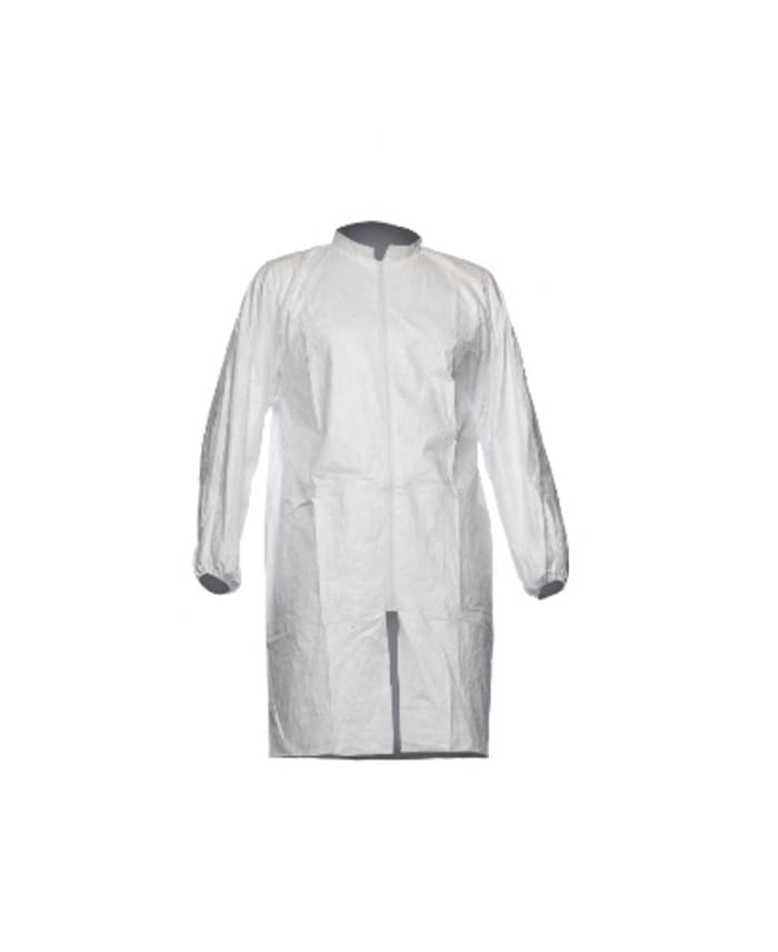 DuPont White Unisex Visitor Coat, L