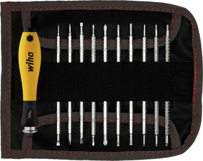 Jeu de tournevis standard interchangeables Wiha, 12 pièces, ESD