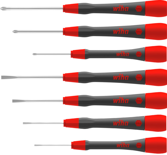 Wiha Tools Phillips Slotted Precision Screwdriver Set 7 Piece