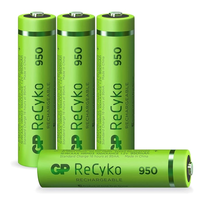 Gp Batteries GP Batteries NiMH AAA NiMH Rechargeable Battery, 950mAh, 1.2V