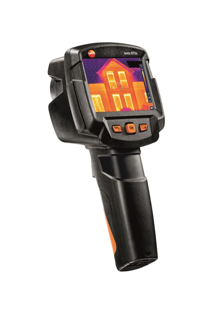 Testo 872s USB Micro-B Thermal Imaging Camera, 0 → +650 °C, -30 → +100 °C, 320 x 240pixel Detector