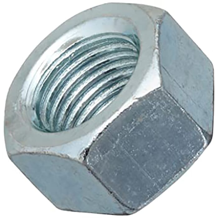 RS PRO, Zinc Plated Steel Hex Nut 5/8 to 11 in, ASME B18.2.2, ASTM A563