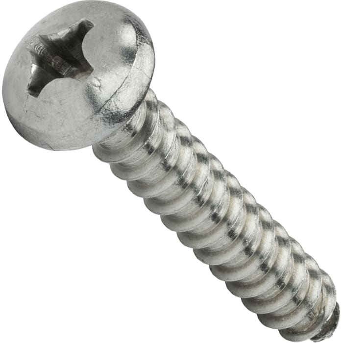 RS PRO, RS PRO Pan Head Self Tapping Screw, 1 3/4in Long