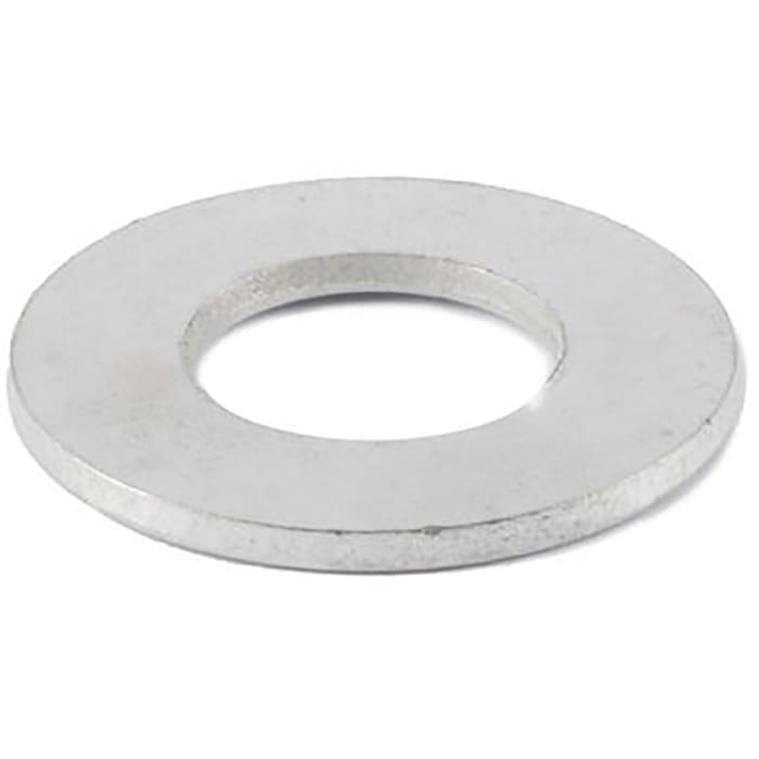 RS PRO Zinc Plated Steel Plain Washers, 1/4in