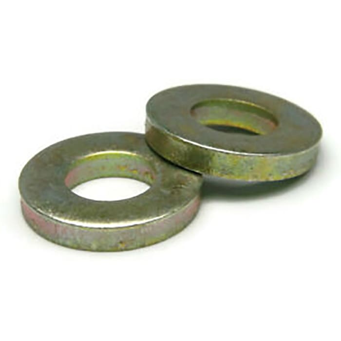 RS PRO Zinc Plated Steel Plain Washers, 5/8in