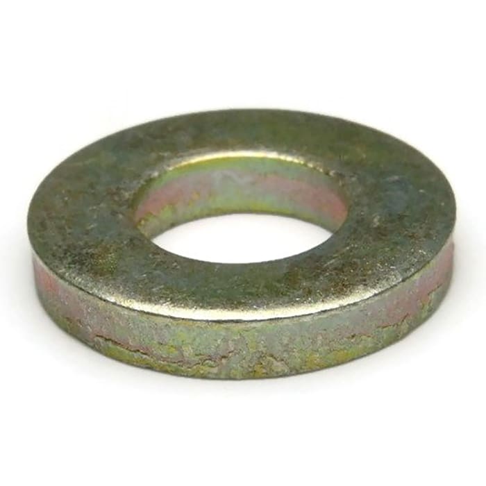 RS PRO Zinc Plated Steel Plain Washers, 1/4in