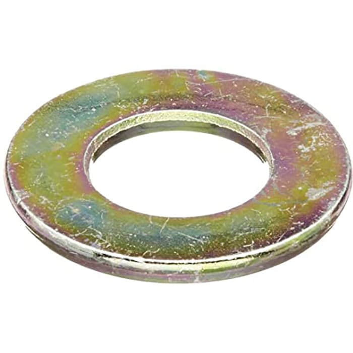 RS PRO Zinc Plated Steel Plain Washers, 1/4in