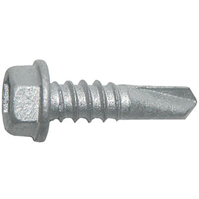 Tornillo autoperforante de cabeza hexagonal con valona con huella RS PRO, #10 x 1 1/2pulgada, de acero Galvanizado