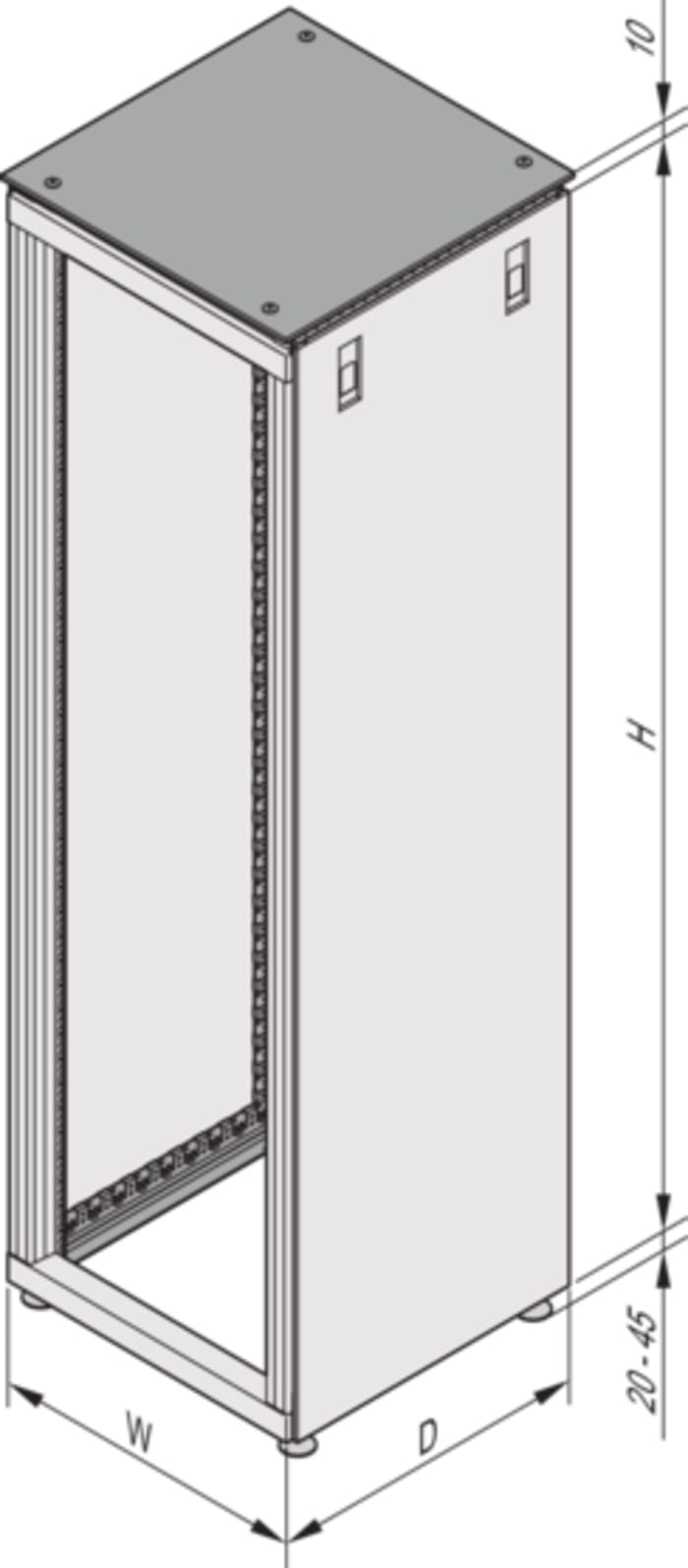 10130-002 nVent SCHROFF | nVent SCHROFF Varistar Series 38 U-Rack ...