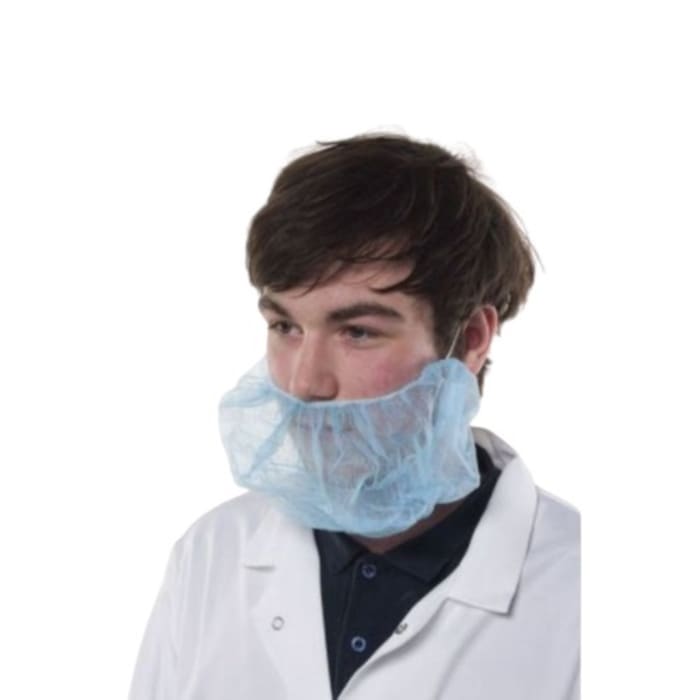 Cubrebarba desechable RS PRO de color Rojo, talla , talla única, paquete de 100 unidades, para Industria alimentaria