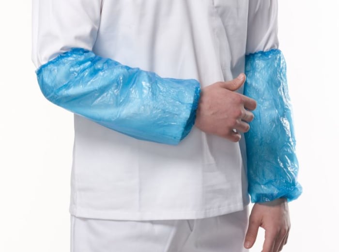 O0091 RS PRO | RS PRO Blue Disposable Polythene Arm Protector for ...