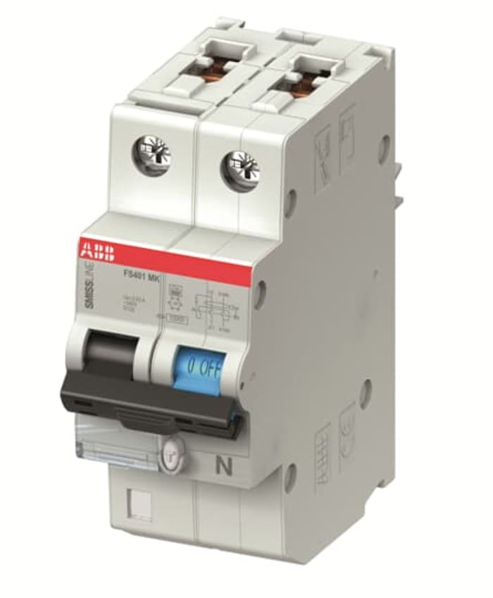 RCCB 2pólový Typ B 16A 30mA ABB SMISSLINE TP 240V ac