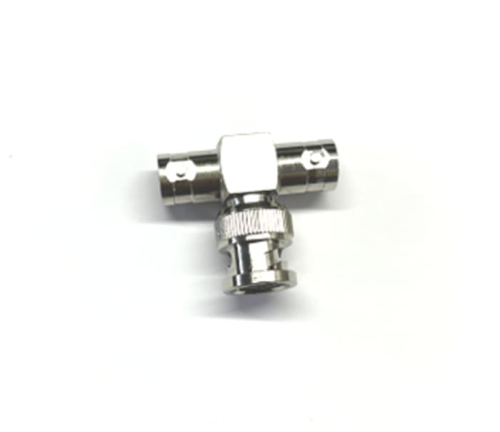 RS PRO Tee 75Ω Coaxial Adapter BNC Plug to BNC Socket 1GHz