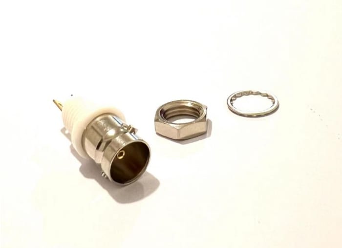 RS PRO, Jack Panel Mount BNC Connector, 50Ω, Solder Termination, Straight Body