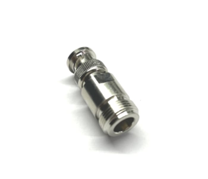 RS PRO Straight 50Ω Coaxial Adapter BNC Plug to N Socket 4GHz