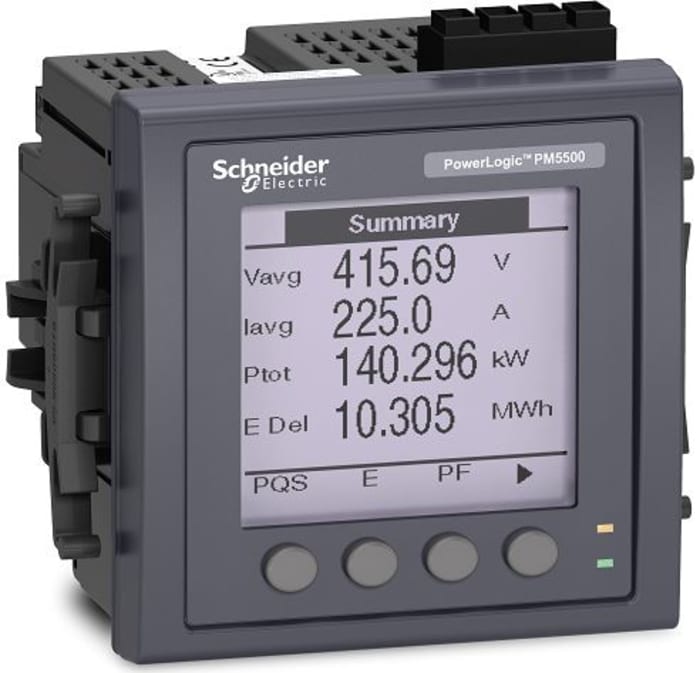 Schneider Electric 1, 3 Phase Backlit LCD Energy Meter