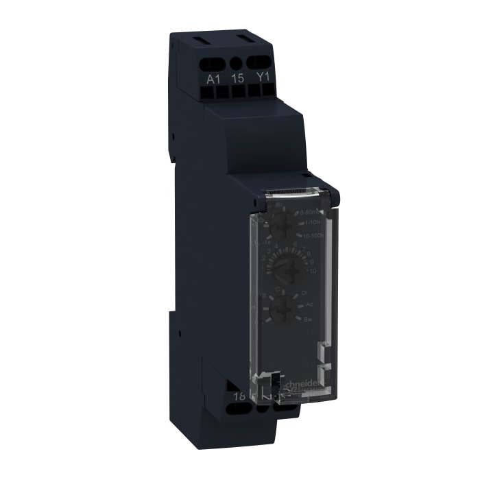 Relais temporisé Schneider Electric Harmony Time, 240V c.a., Rail DIN, 1 contact