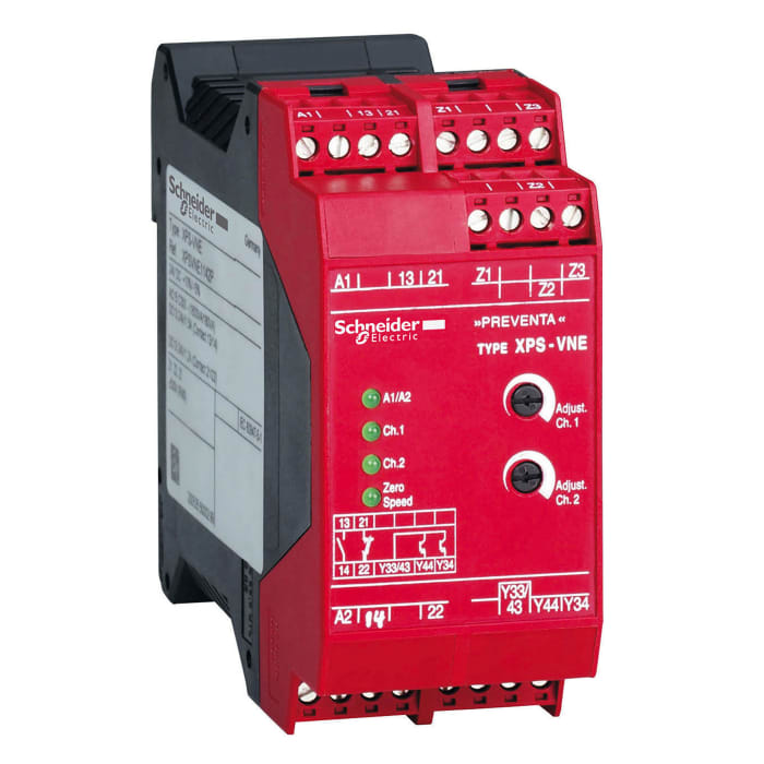 Schneider Electric Safety Relay, 24V, Dual-Channel, 2 Safety Contacts