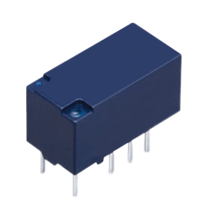 Panasonic PCB Latching Relay, 12 V dc Coil, 1 A, DPDT