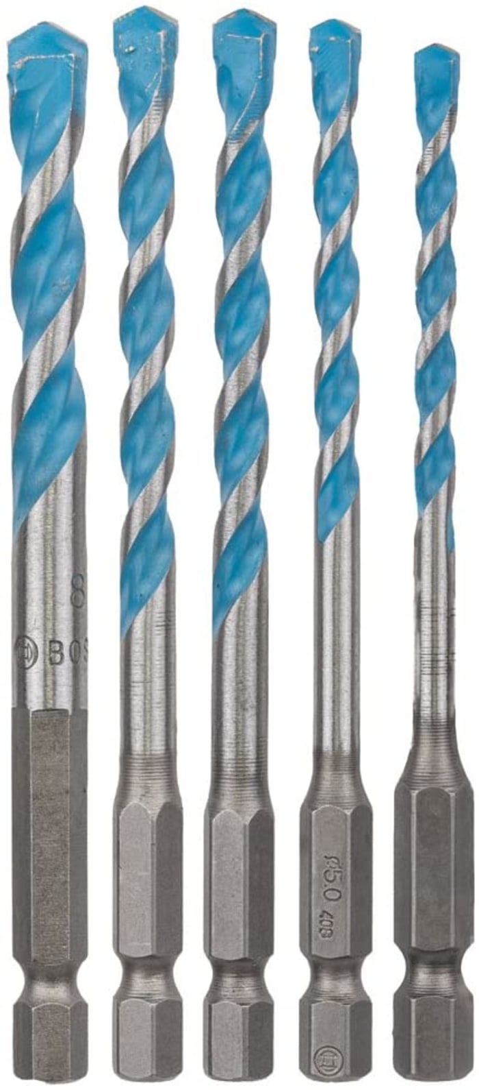 2608589530 Bosch Bosch 5 Piece MultiMaterial Masonry Drill Bit