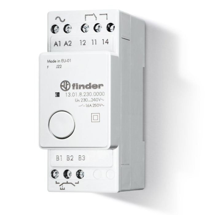 Finder DIN Rail Monostable Relay, 24V ac/dc Coil, 16A Switching Current, SPDT