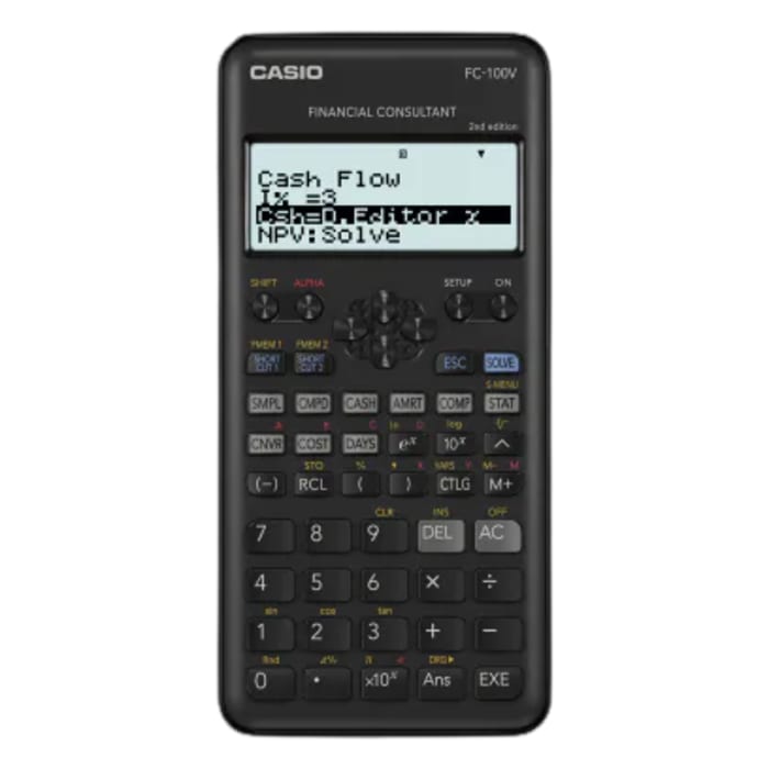 Calculatrice financière Casio FC-100V, Secteur