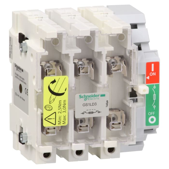 Schneider Electric Switch Disconnector, 3 Pole, 160A Max Current, 125A Fuse Current