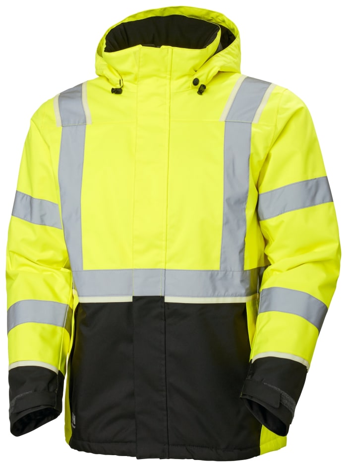Helly Hansen Black/Green/White/Yellow Unisex Hi Vis Jacket, L