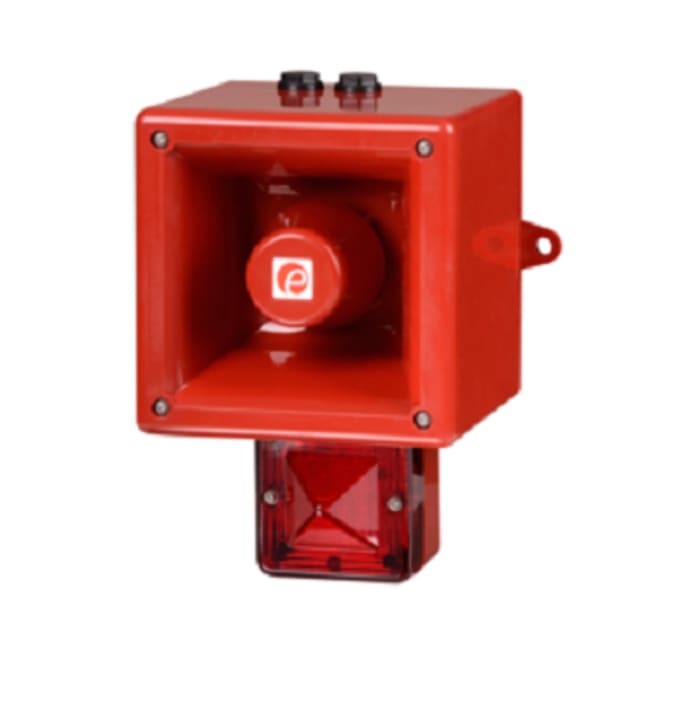 e2s AL112NX Series Amber Sounder Beacon, 115 V, IP66, Wall Mount, 120dB at 1 Metre