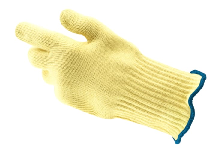 Guantes de trabajo de Punto de aramida Amarillo Ansell serie 43-113, talla 10, Resistente al calor