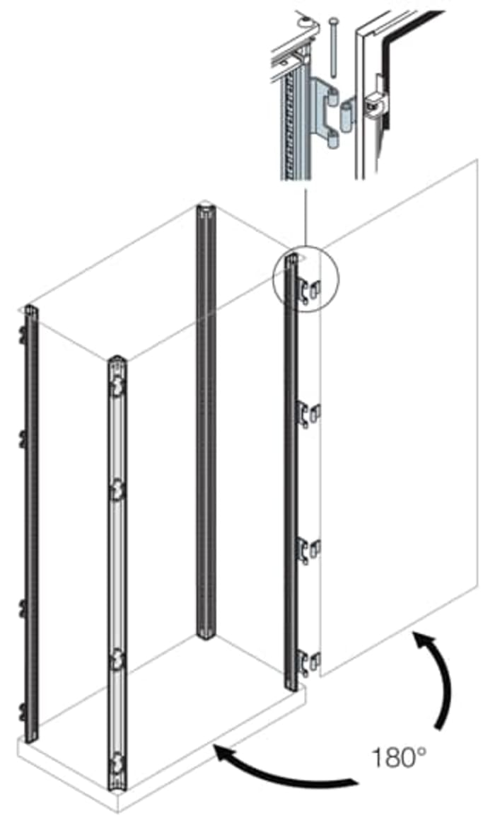 EV0120 ABB | ABB IS2 Series Steel Upright, 100mm W, 2m L For Use With ...