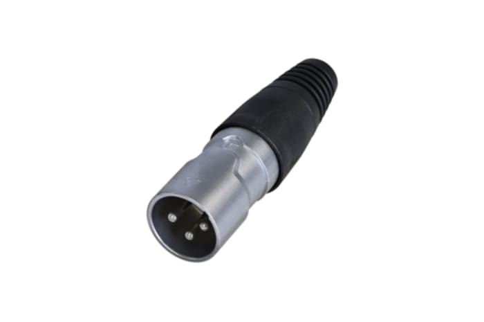 REAN Products Socket Mount XLR Connector, Male, IP65, 3 Way