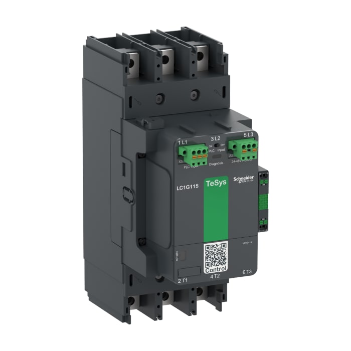 Contacteur Schneider Electric série LC1G115, 3 pôles , 1 NO + 1 NF, 250 A, 200 → 500 V c.a./c.c.
