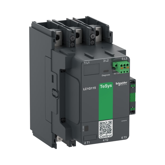 Schneider Electric TeSys F LC1G185 Contactor, 100 → 250 V ac/dc Coil, 3-Pole, 305 A, 1 NO + 1 NC