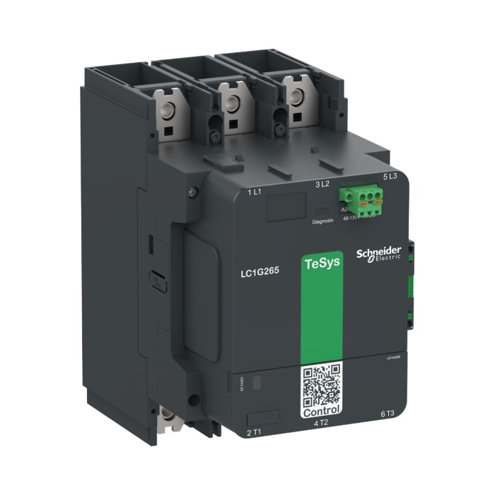 Schneider Electric TeSys F LC1G500 Contactor, 100 → 250 V ac/dc Coil, 3-Pole, 700 A, 1 NO + 1 NC