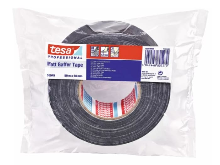 スペシャ様 53949-00000-03 Tesa | Tesa 53949 Black Matt Matt Gaffer Tape, 50mm
