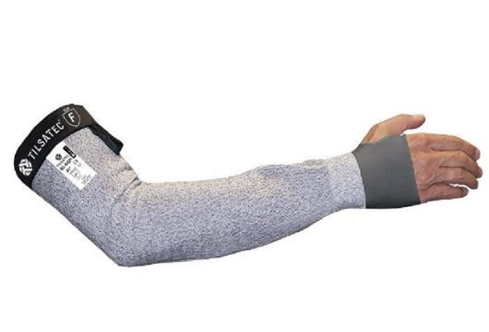 Tilsatec Grey Reusable HPPE, PET, Polyamide, Spandex, Steel Protective Sleeve, 530mm Length