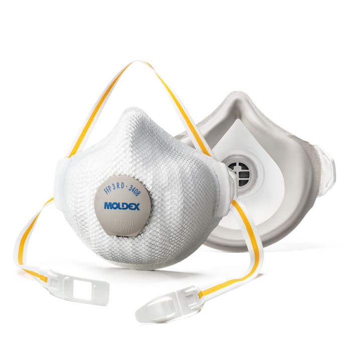 Moldex AIR PLUS Series Disposable Respirator, FFP3, Valved, Moulded